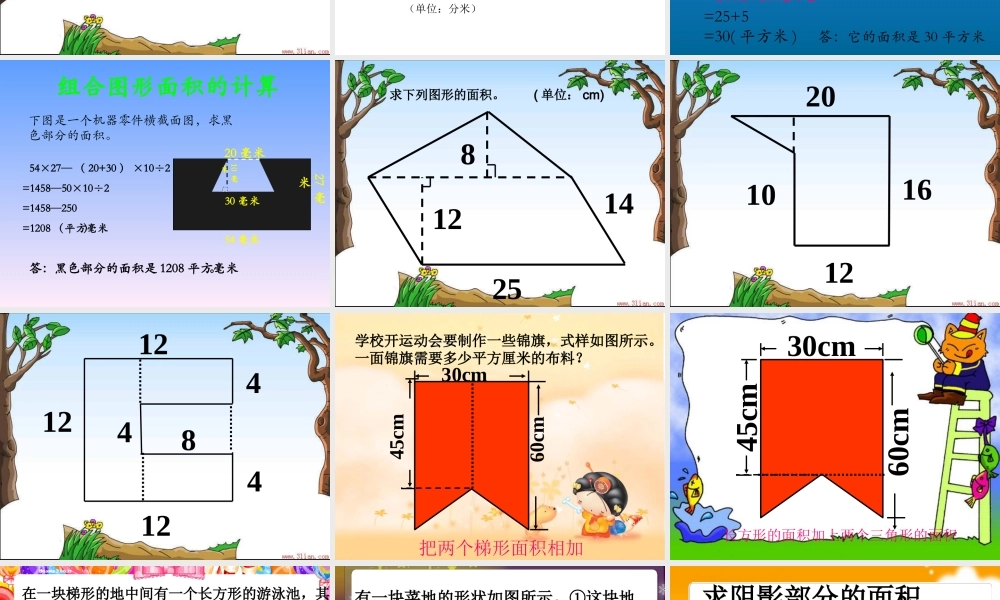 组合图形面积 (2)