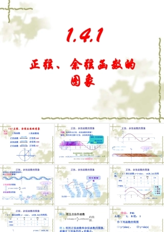 高中数学(新课标人教A版)必修4_第一章三角函数精品课件_14三角函数的图象与性质(3课时)