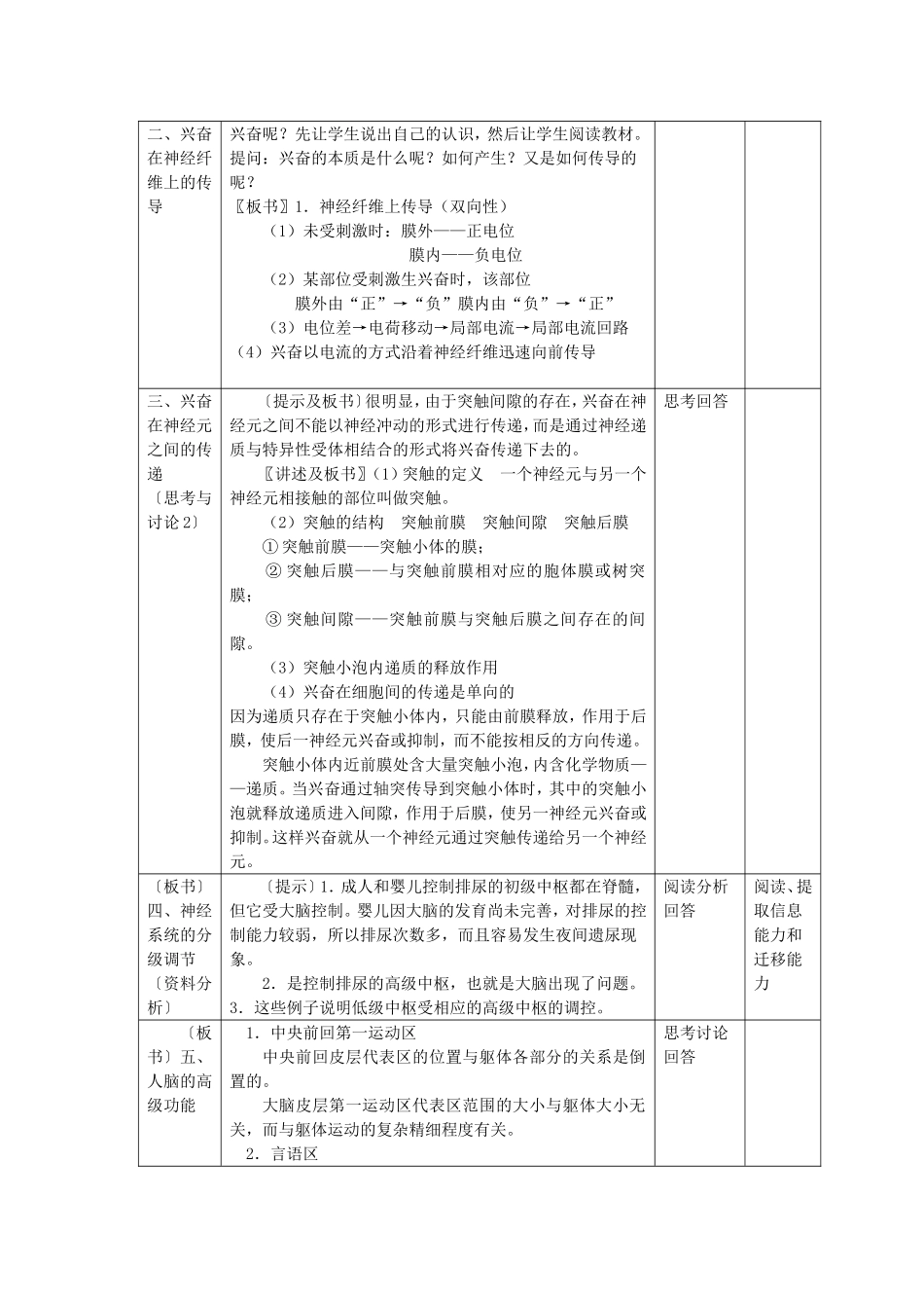 通过神经系统的调节教案_第2页