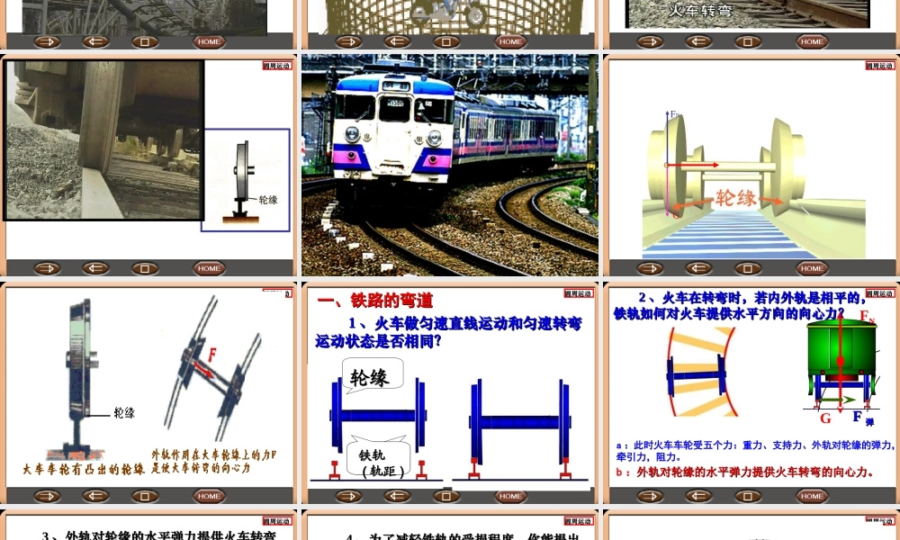 高一物理必修生活中的圆周运动