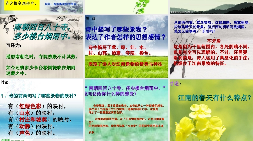 《江南春》优质课件