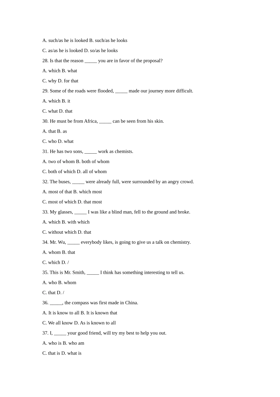 定语从句专项练习 (2)_第3页