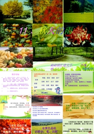 《11、秋天的雨》PPT课件