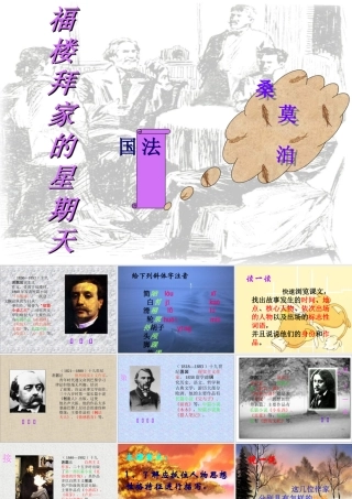 《福楼拜家的星期天》课件