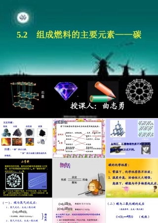 组成燃料的主要元素――碳
