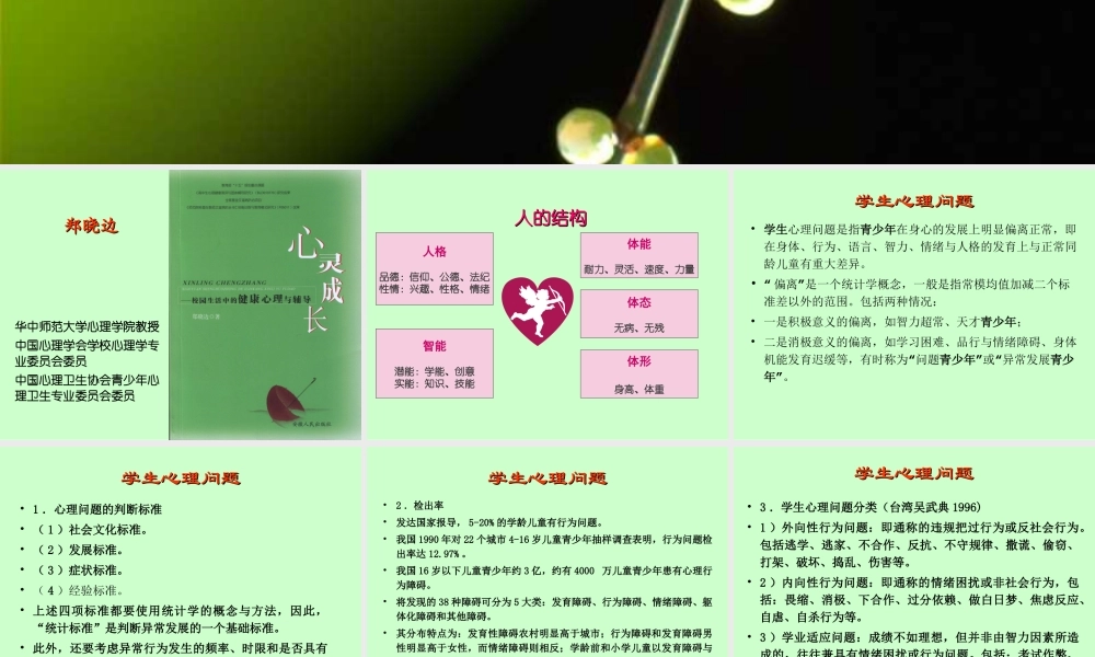 学生常见心理问题与辅导技术