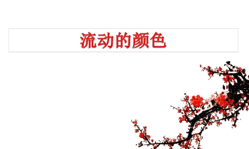 《流动的颜色》课件3