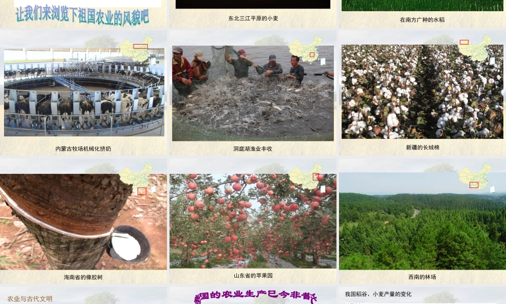 八年级上册湘教版地理第四章第一节__农业(34张)
