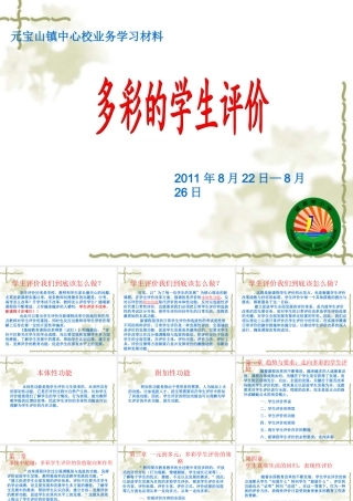 多彩的学生评价