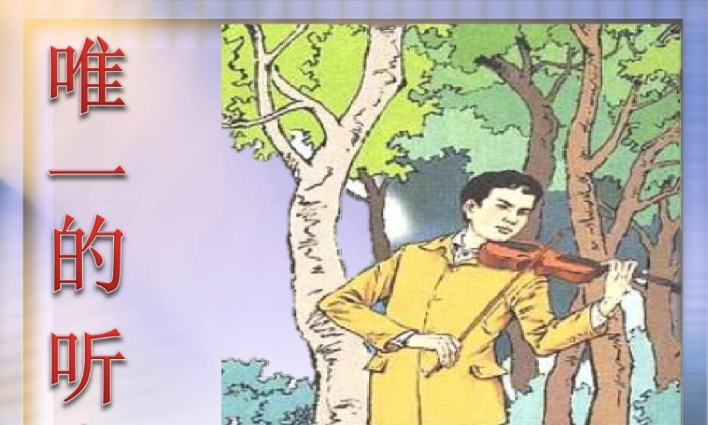 唯一的听众课件 (2)