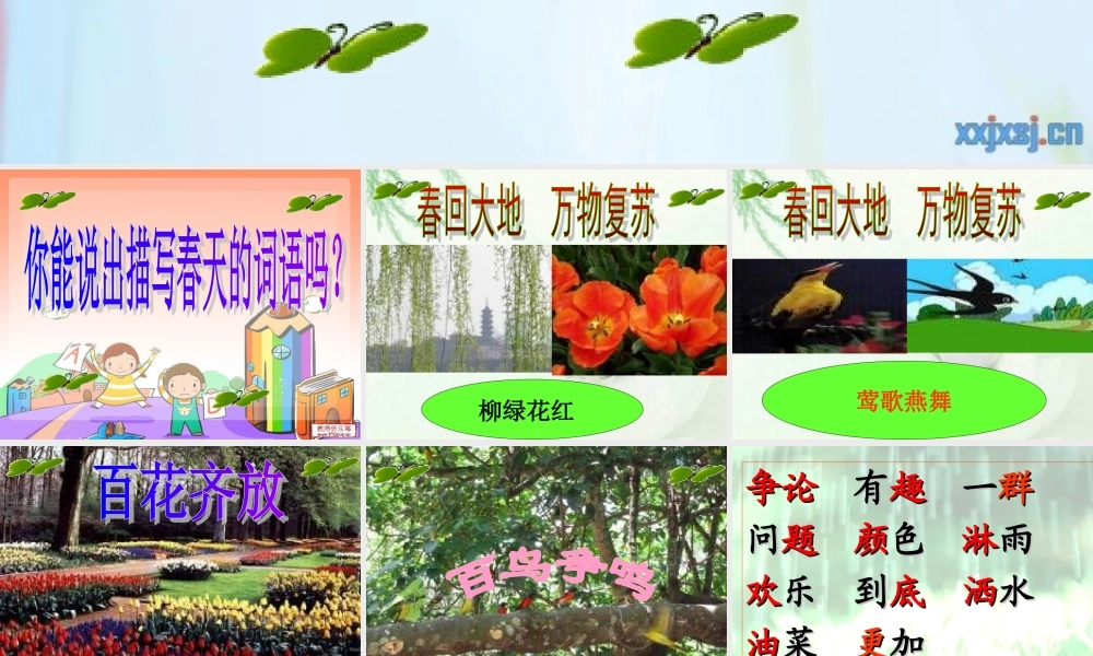 人教版一年级语文下册《春雨的颜色》