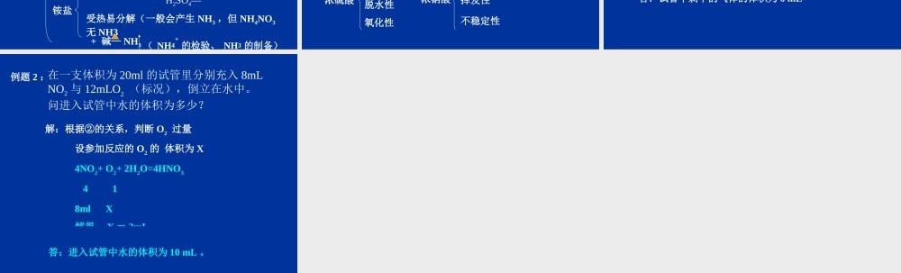 非金属及其化合物（复习）