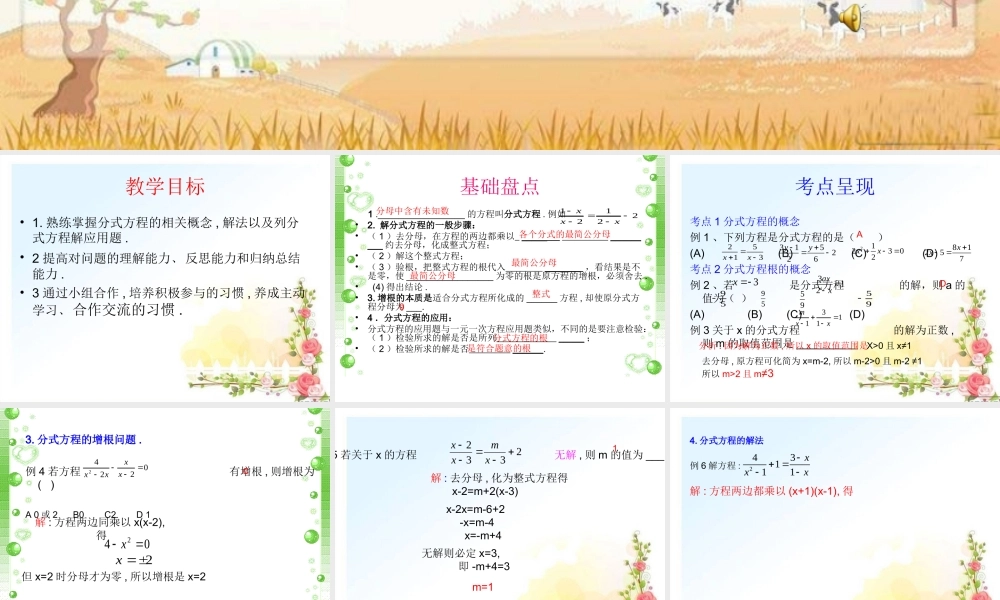 分式方程复习课件 (2)