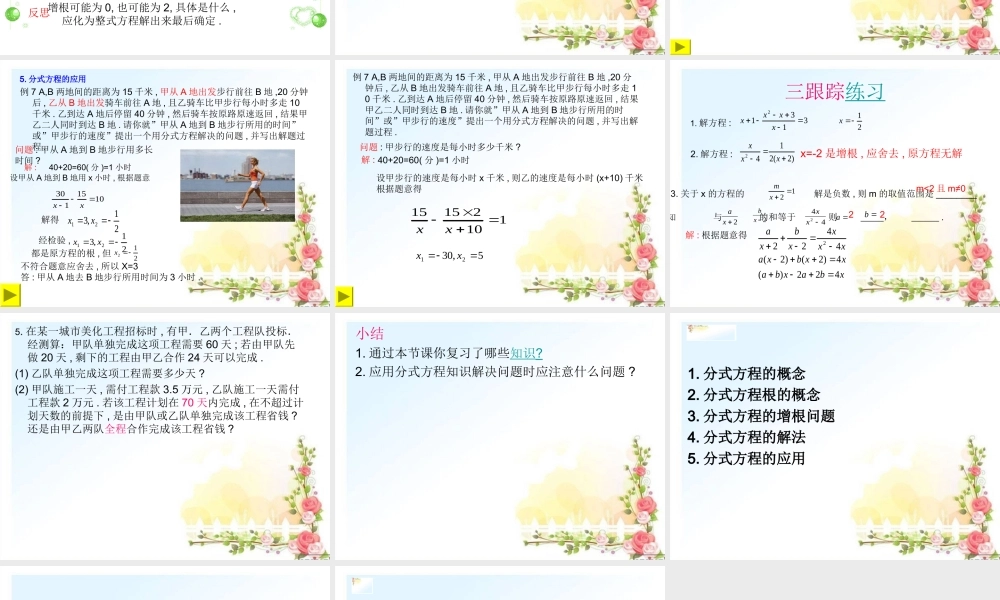 分式方程复习课件 (2)