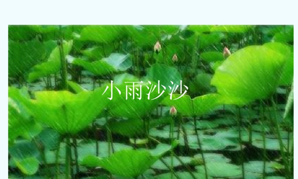 美术课件《小雨沙沙》