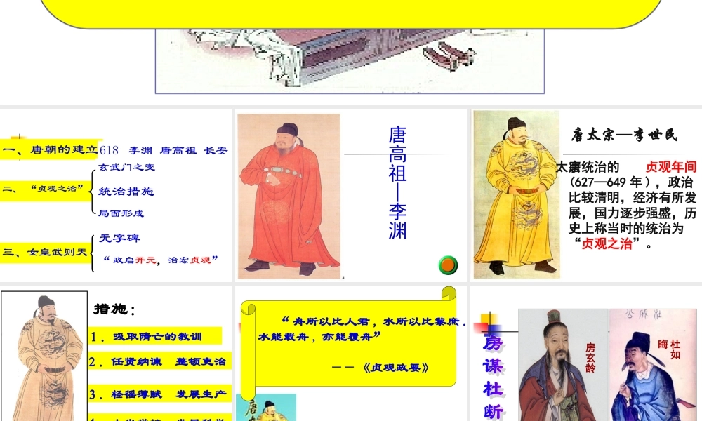 贞观之治课件