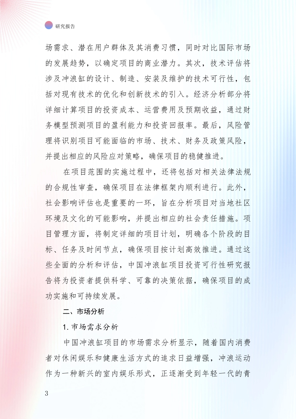 2024年冲浪缸项目前景及趋势分析深度研究报告_第3页