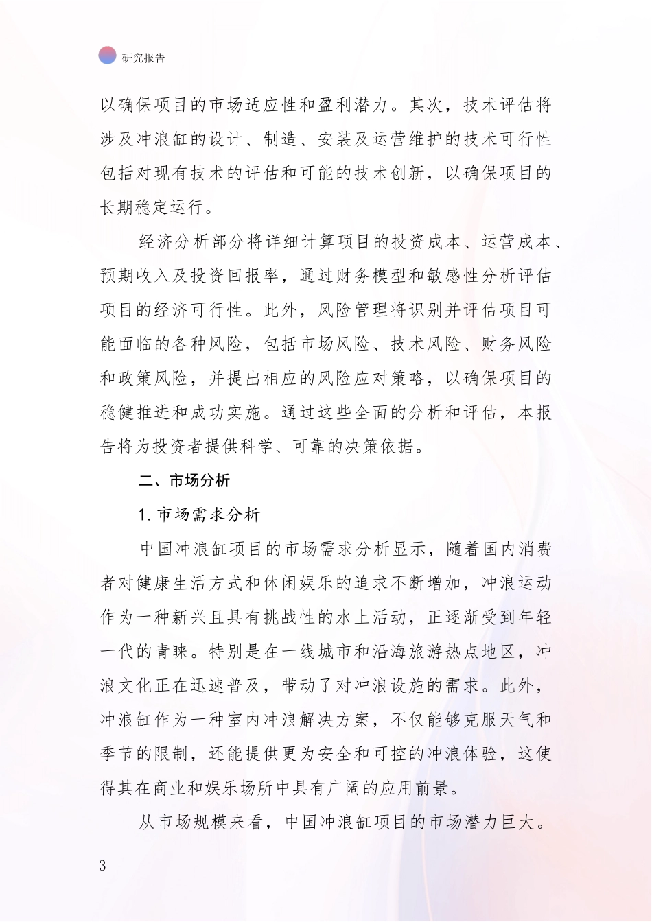 2024年冲浪缸项目市场前景分析投资可行性研究报告_第3页