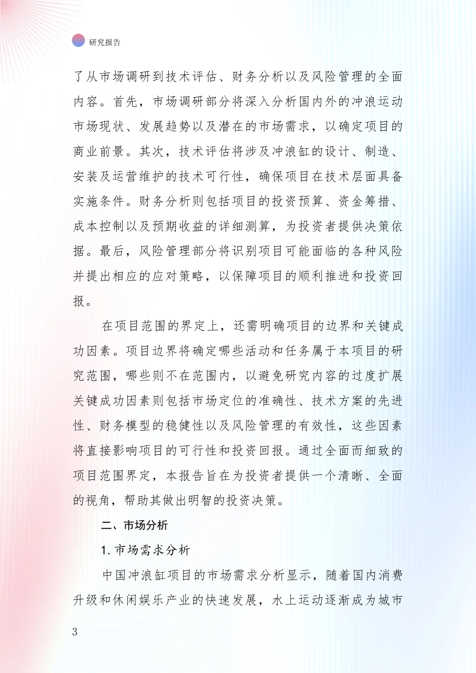 2024年冲浪缸项目现状及未来发展趋势预测分析报告_第3页