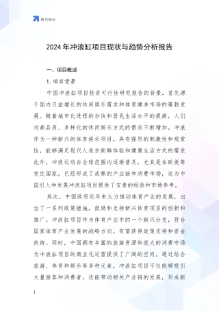 2024年冲浪缸项目现状与趋势分析报告