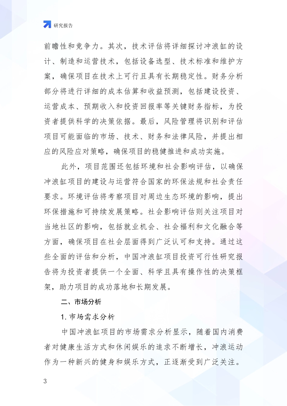 2024年冲浪缸项目行业未来发展分析调研报告_第3页