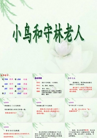 《小鸟和守林老人》教学课件（详细解读）