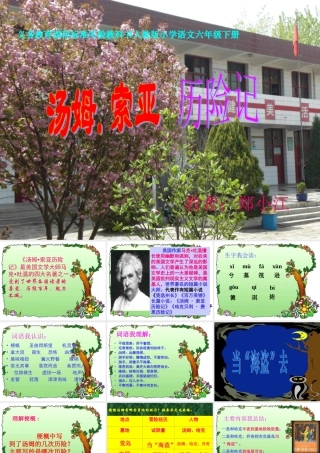 《汤姆。索亚历险记》课件