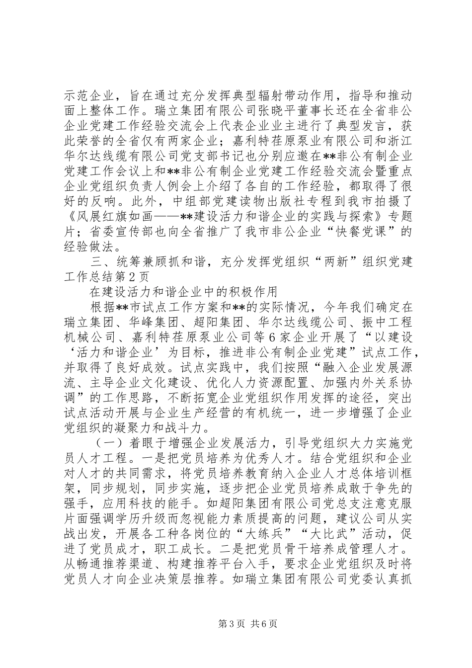 “两新”组织党建工作总结_第3页