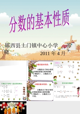 苏晓的分数的基本性质