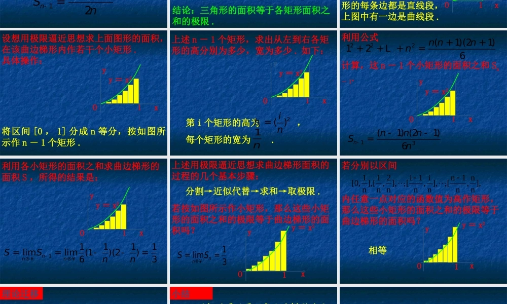 【数学】151曲边梯形的面积课件（人教A版选修2-2）