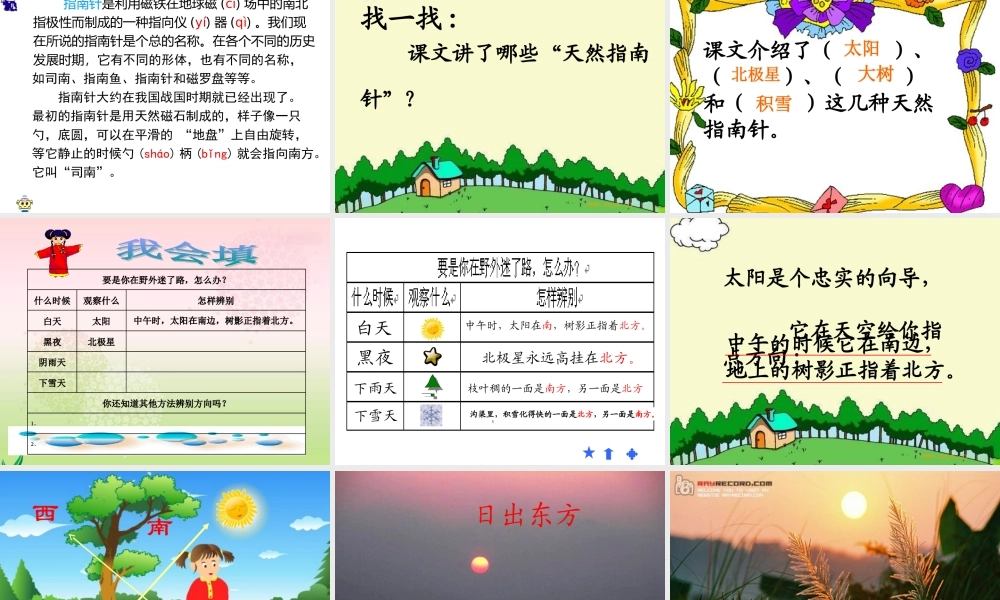 要是你在野外迷了路 