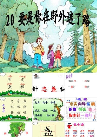 要是你在野外迷了路 