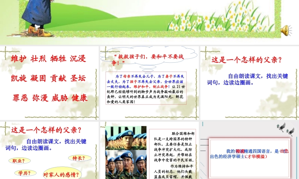 一个中国孩子的呼声(二期课改教材)