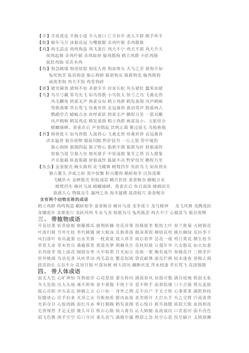 各种成语的集锦2010_第2页