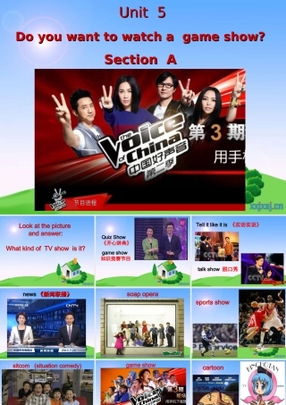 2013年人教版新目标八年级上Unit5DoyouwanttowatchagameshowSectionA课件