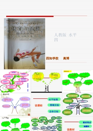 体育与健康说课标说教材知识树