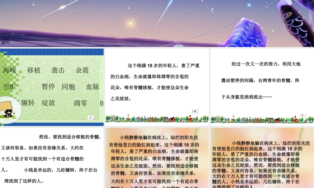 跨越海峡的生命桥PPT课件