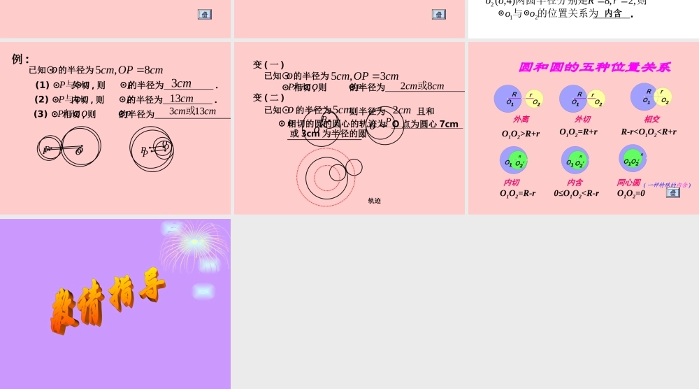 圆与圆的位置关系2
