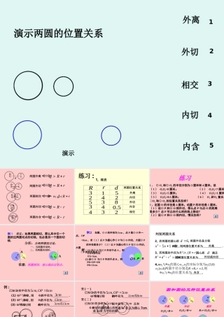 圆与圆的位置关系2