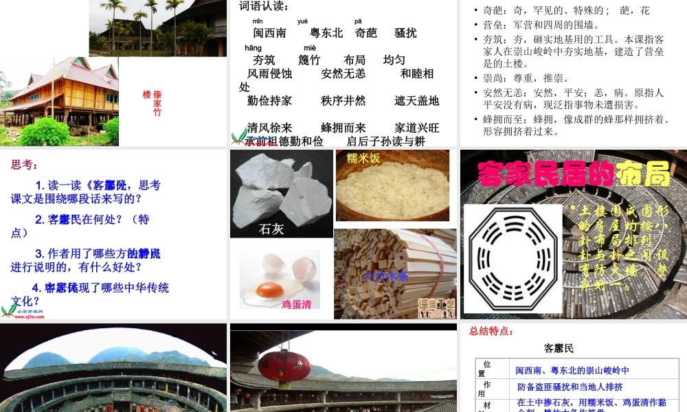 各具特色的民居PPT课件