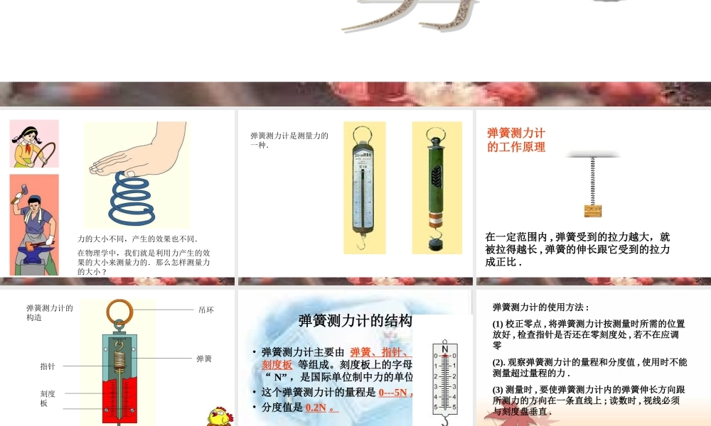 怎样测量和表示力