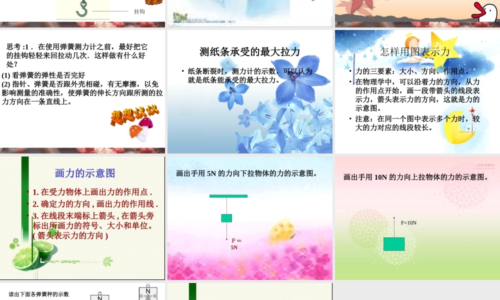 怎样测量和表示力