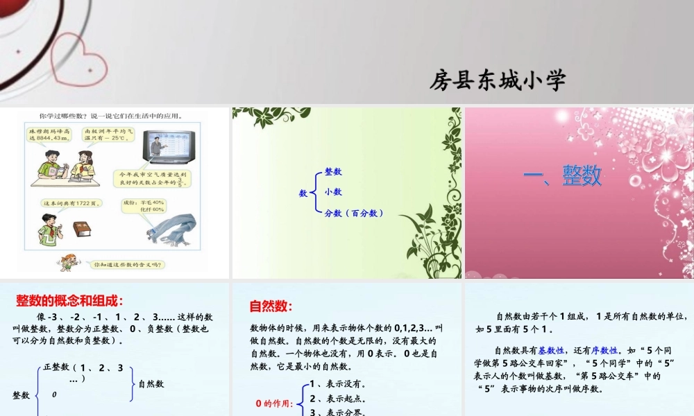 六下总：第一课时_数和代数—整数