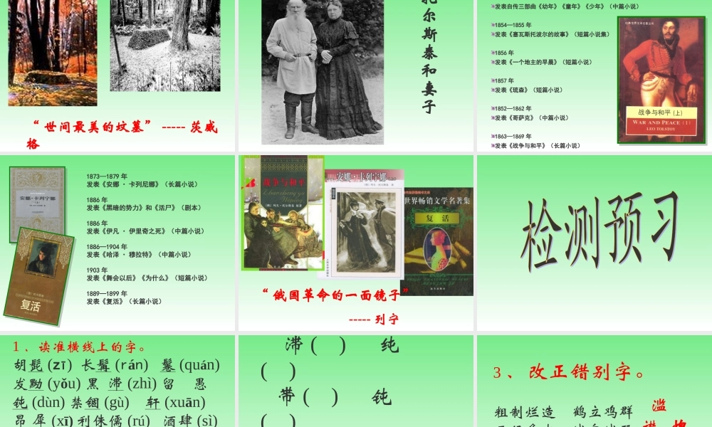 《列夫·托尔斯泰》课件用