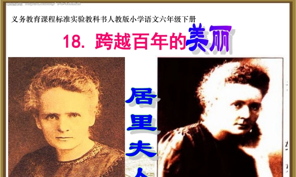 跨越百年的美丽 