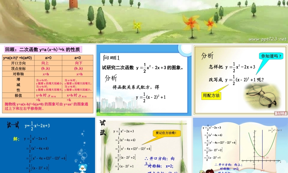 二次函数的图像和性质（5）