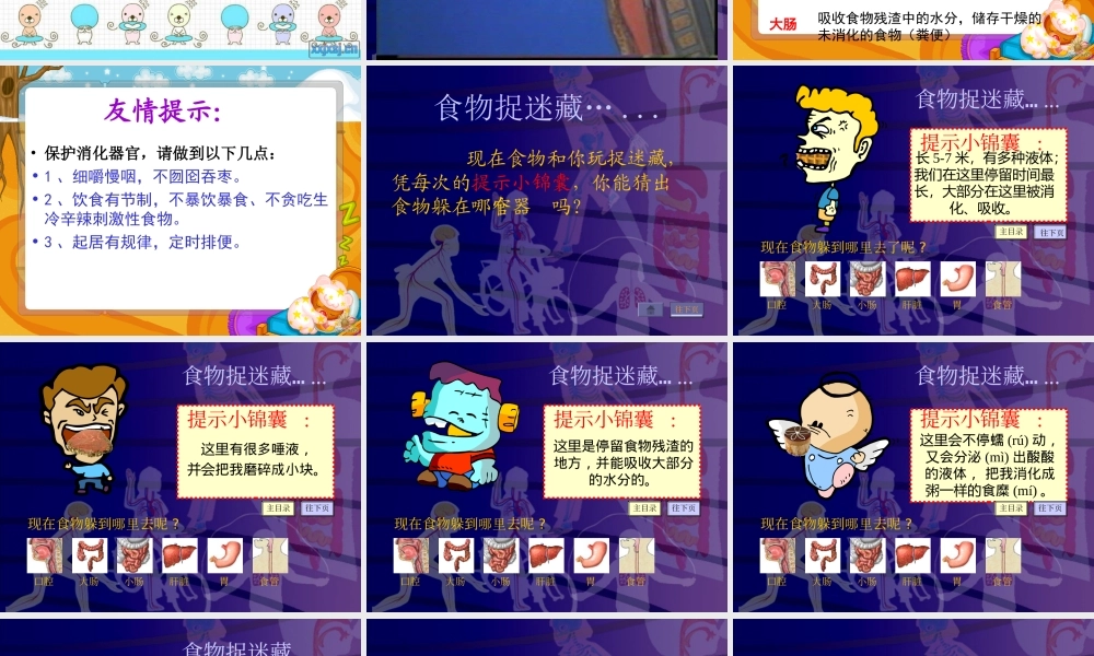 小学科学四上《食物在体内的旅行》课件