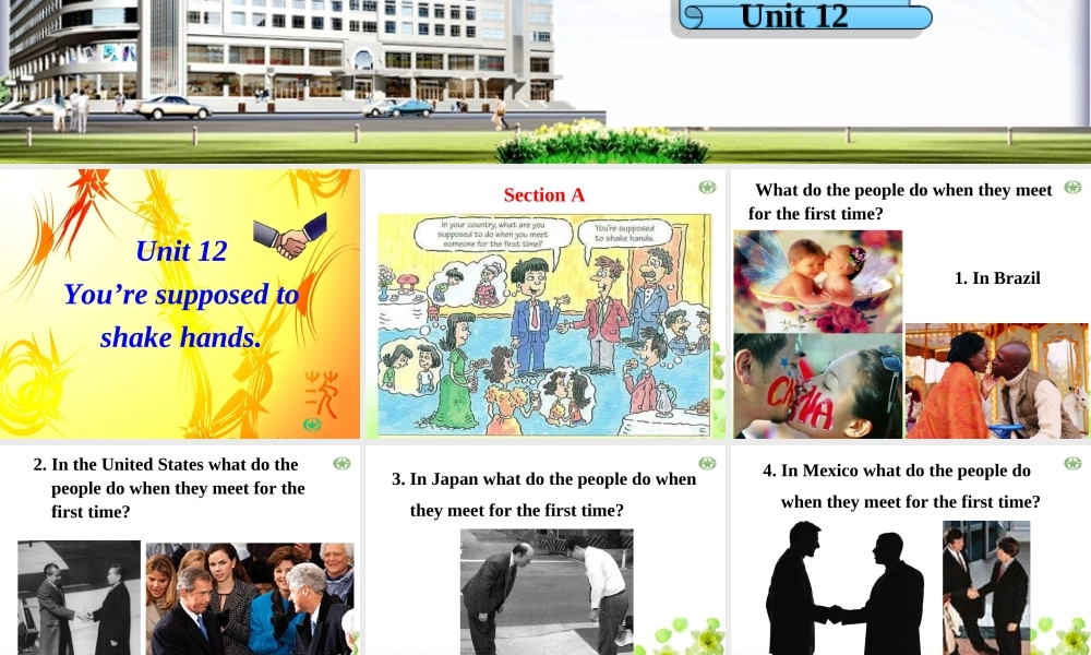 新目标九年级英语Unit12课件