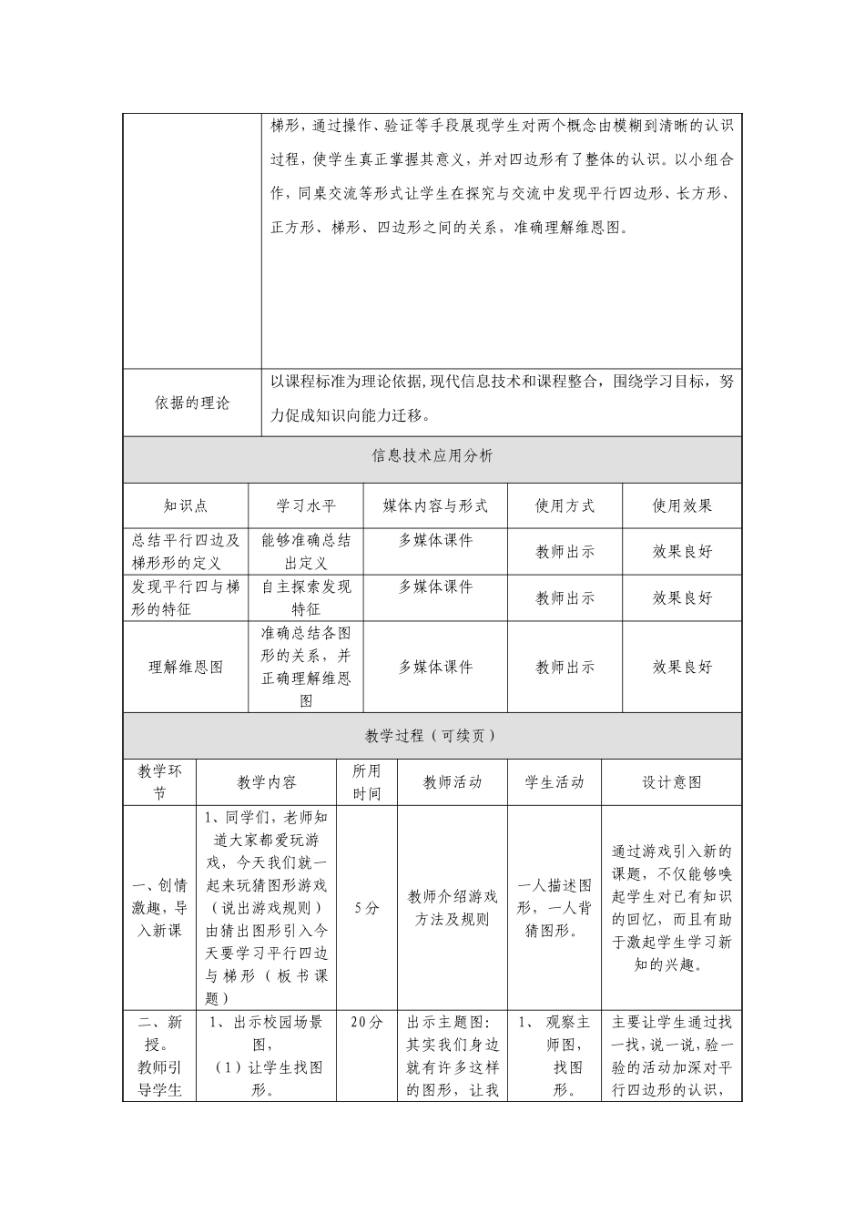 平行四边形与梯形设计_第2页
