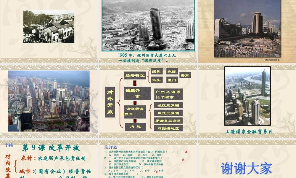 人教版历史八下《改革开放》课件